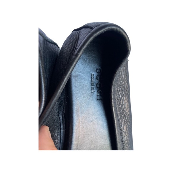 Vintage Gucci black leather driving loafers size 7.5 main image 7